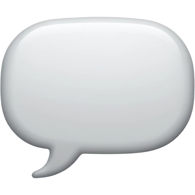 speech-bubble white with a grey point emoji