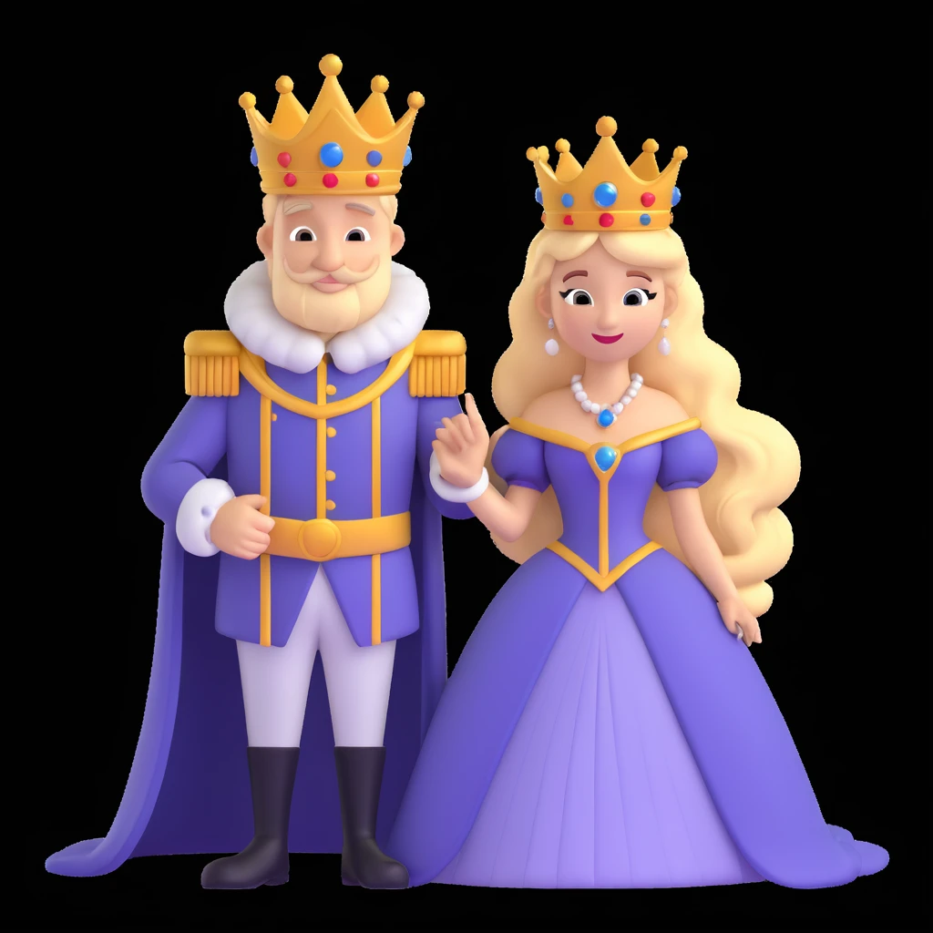 disney king and queen posing emoji