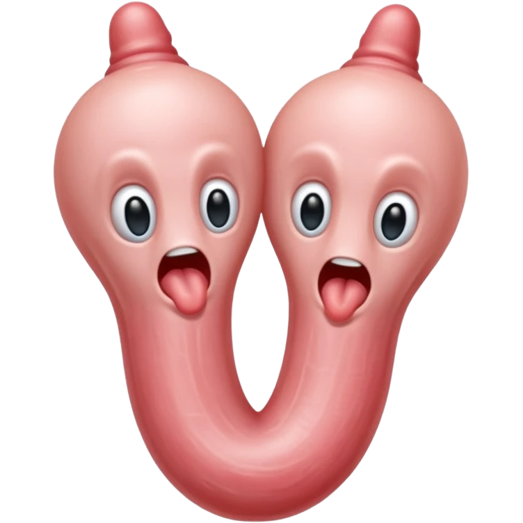 Two headed penis emoji