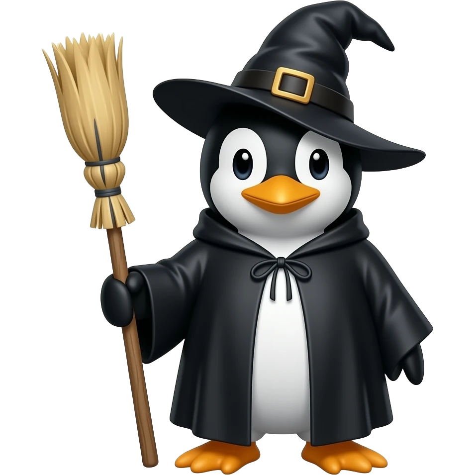 Penguin Witch emoji