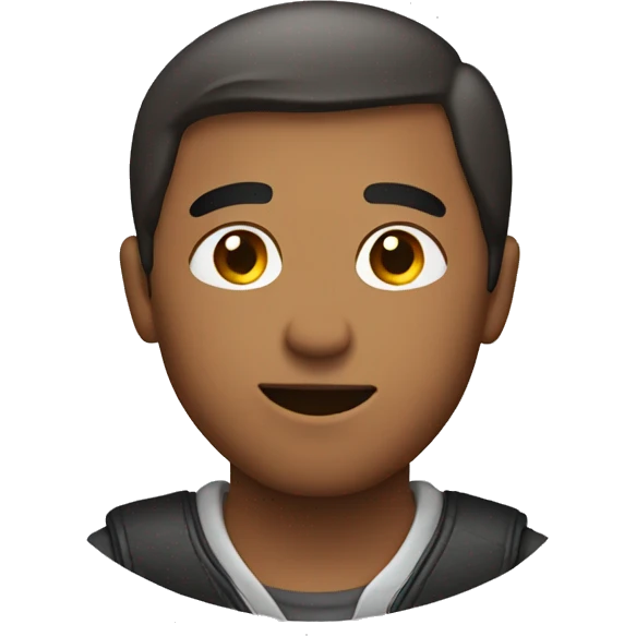 Man putting his hand on his chest emoji