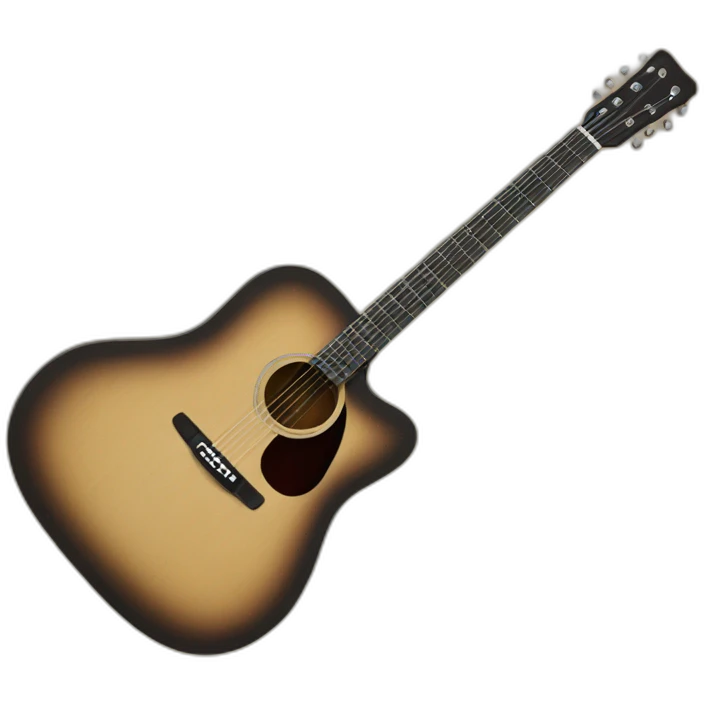 Acoustic fender guitar emoji