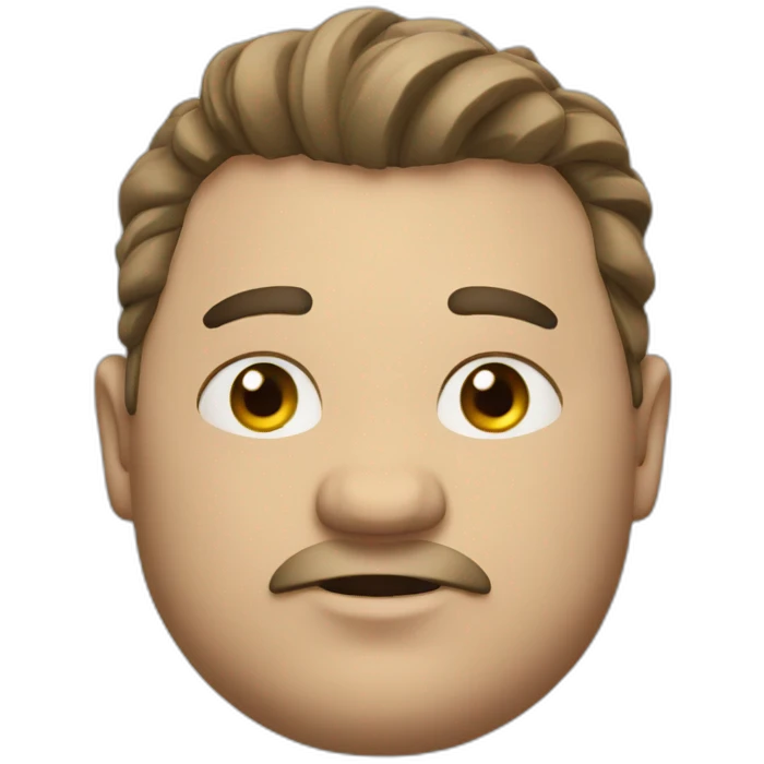 fat guy emoji