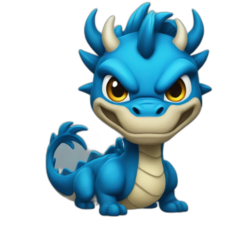 Drago blu emoji