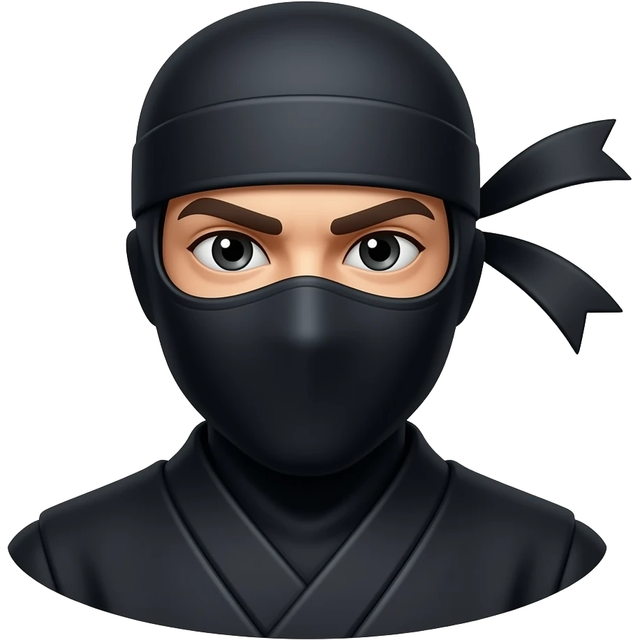 Black ninja emoji