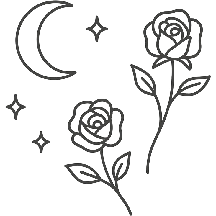 Remove the background and any text from this goth banner, keep it cute, expressive, minimal, in the style of imagen-4-fast-KaUtLiSA10F, with a transparent background. emoji