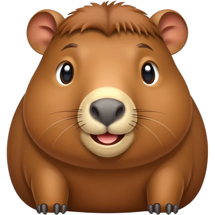 crea un emoji de capibara tierno emoji
