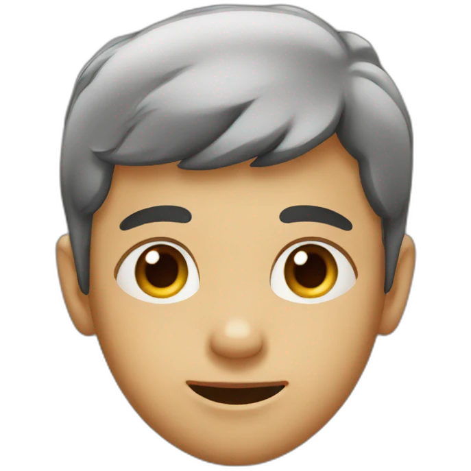 A boy with a mole on his face emoji