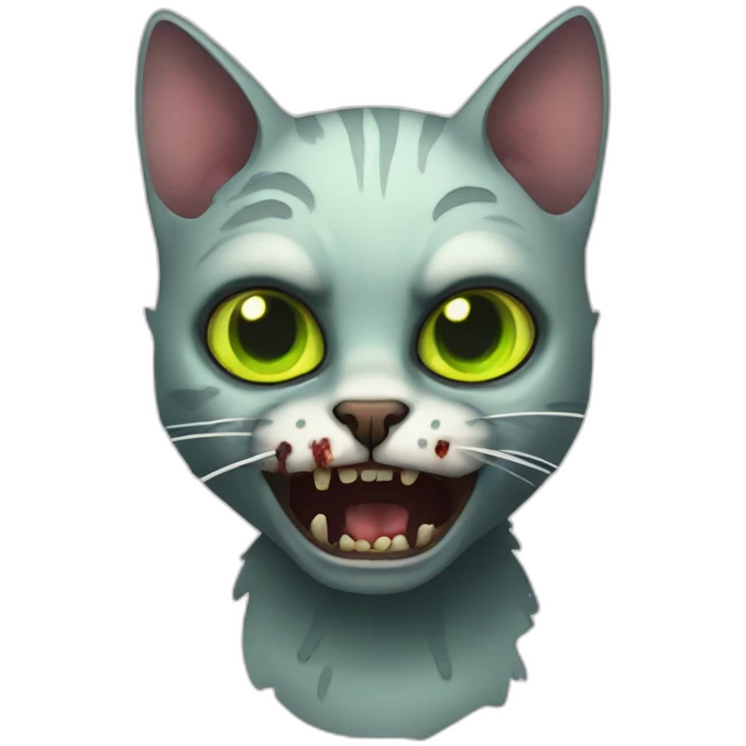 cat zombie emoji