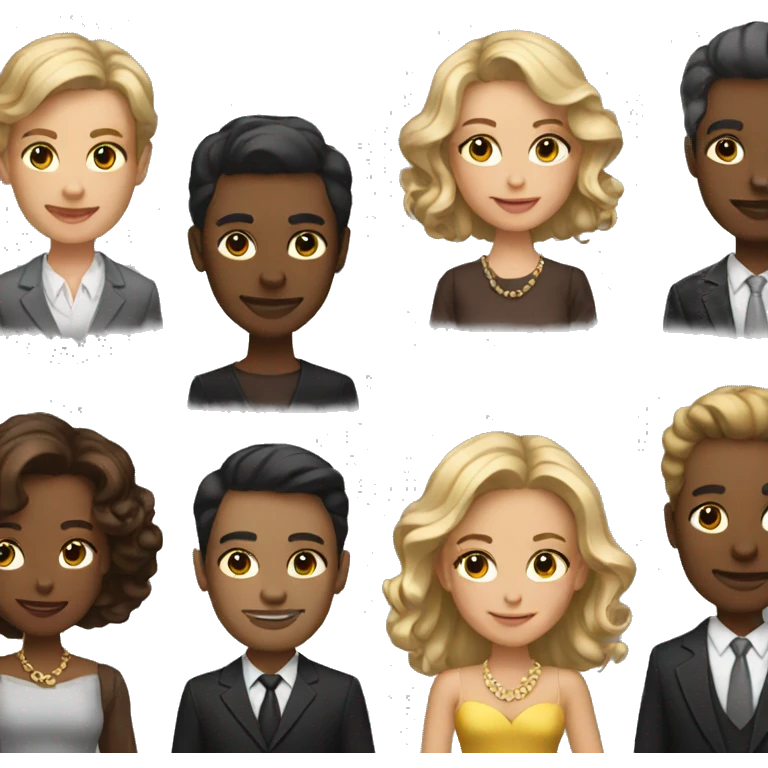 group of rich people emoji