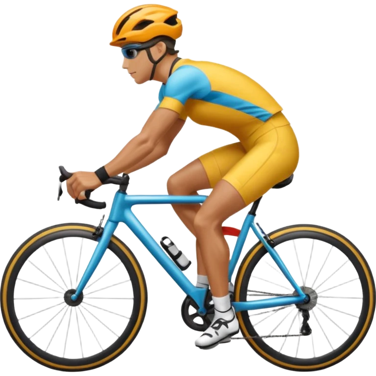 person cycling fast motion emoji
