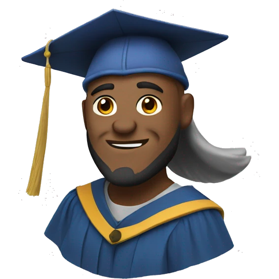 viking in graduation cap emoji