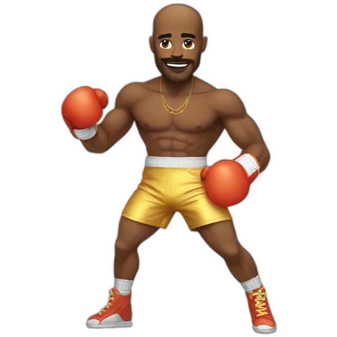 Disco boxer emoji