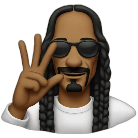 snoop dogg peace sign emoji