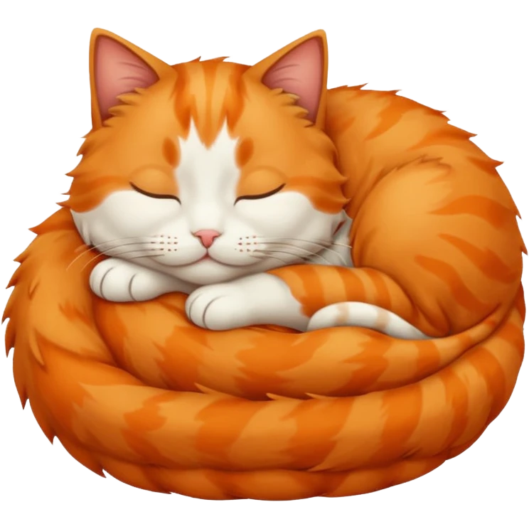 chat qui dort  emoji