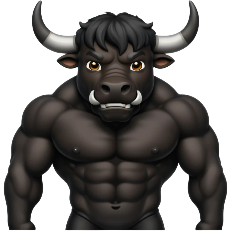 Black bull emoji