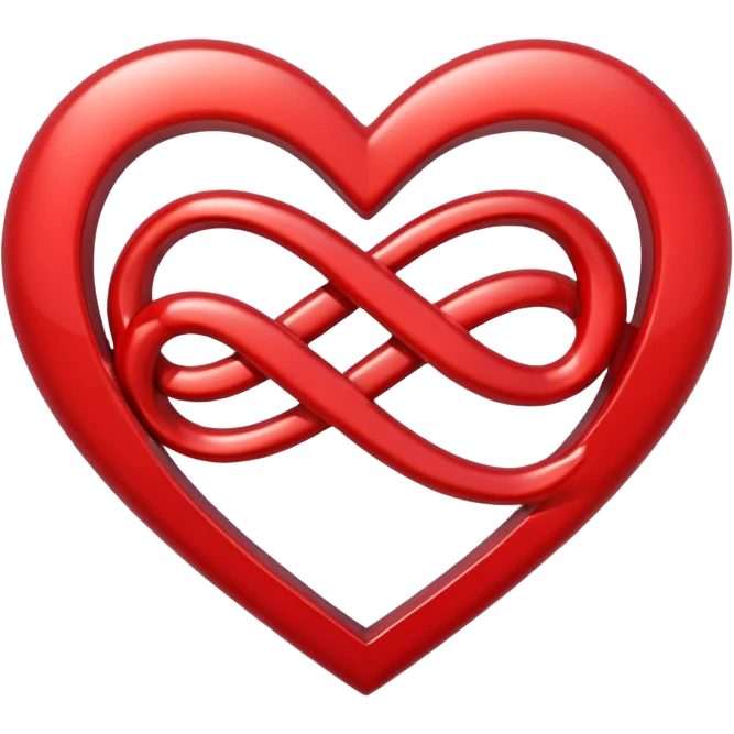 Heart with infinity simble emoji