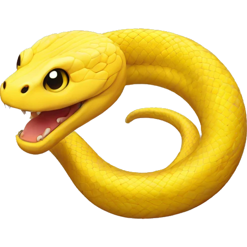 yellow snake emoji