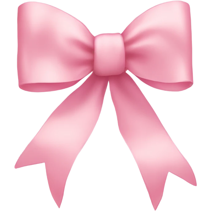 light pink ribbon bow emoji
