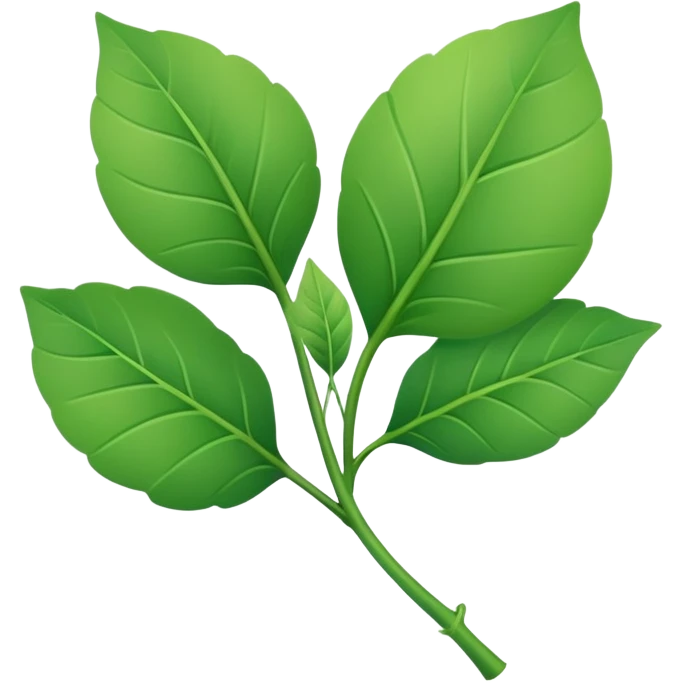 young shoot growing with a folded leaf emoji