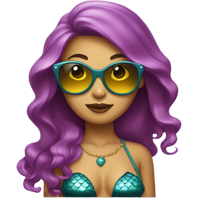 mermaid with sunglasses emoji