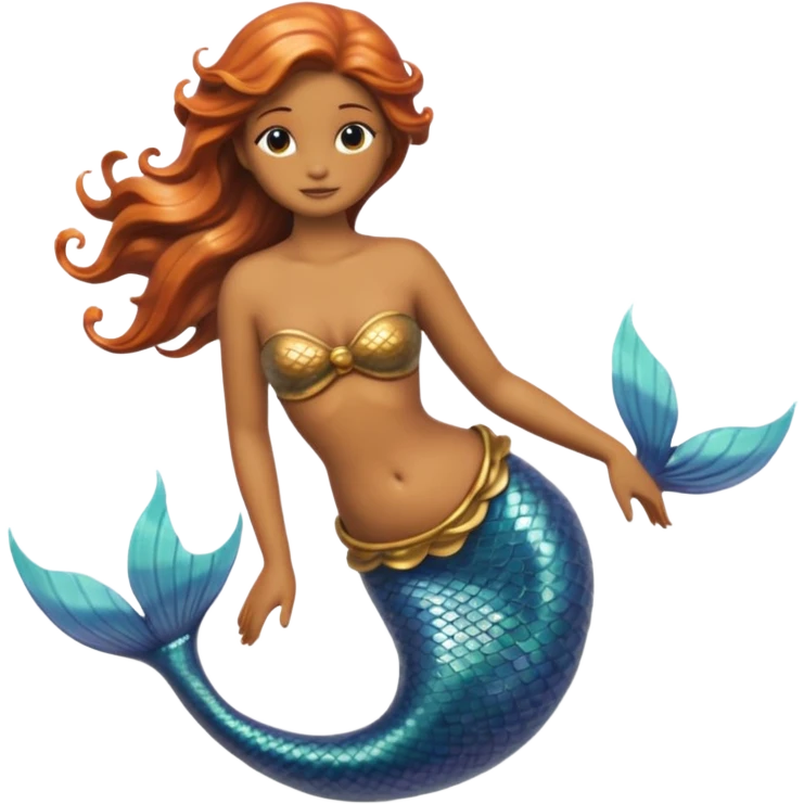 Make a mermaid statue emoji