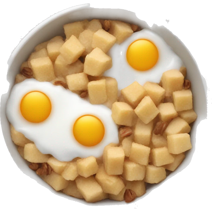 A winter breakfast bowl  emoji