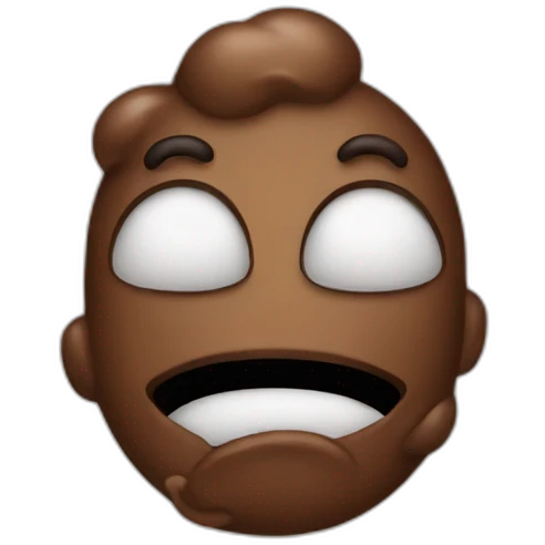 poop on the face emoji