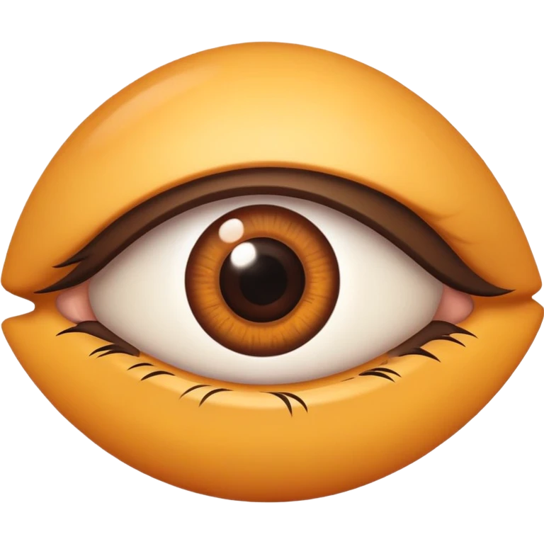 realistic brown eye emoji