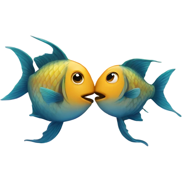 two fish kissing emoji