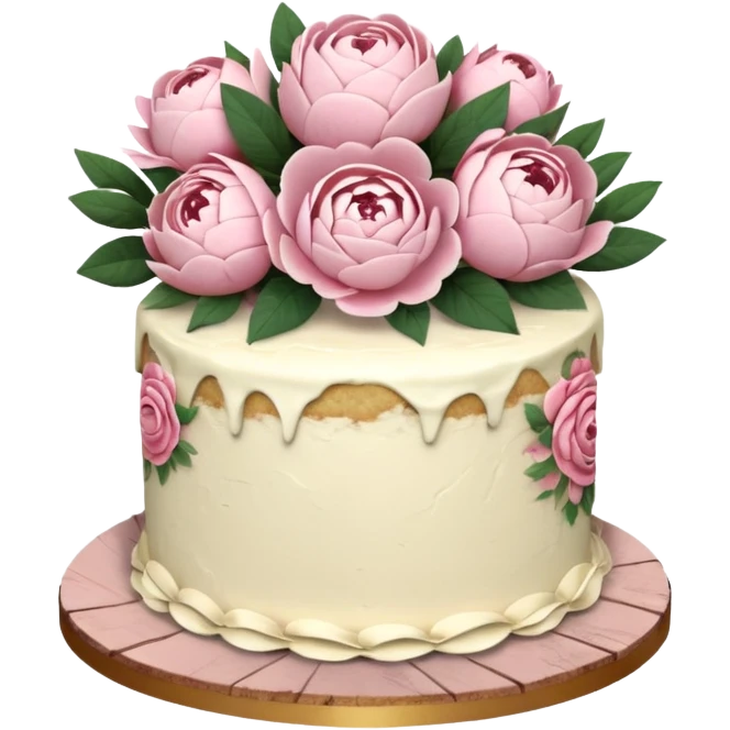 floral cake rustic  emoji