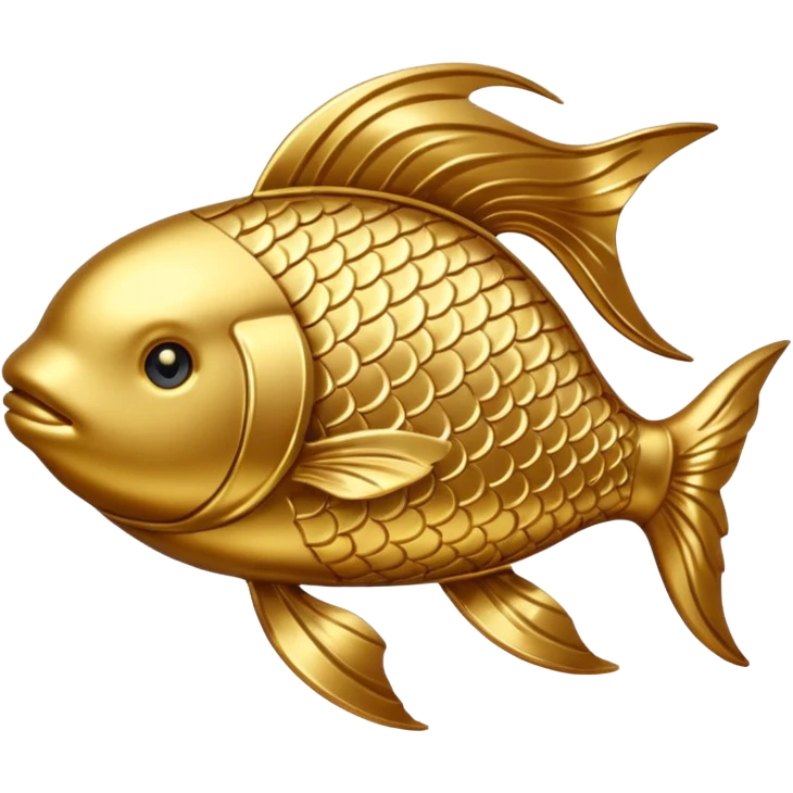 Gold Pisces symbol emoji