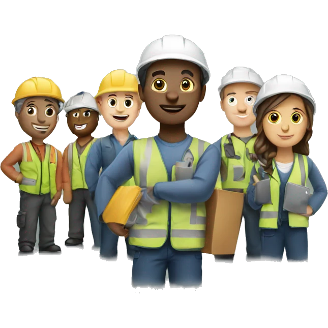 group of workers emoji