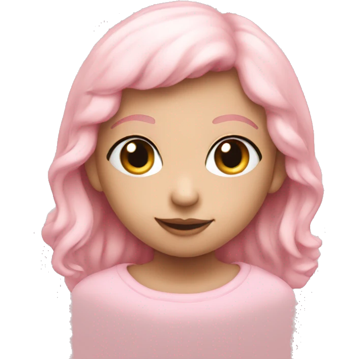 light baby pink heart emoji