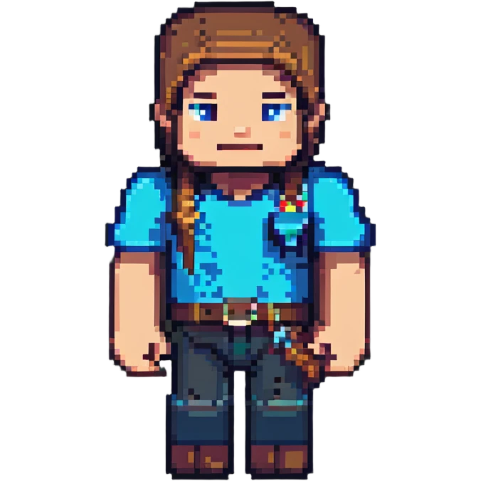 Minecraft Steve character emoji