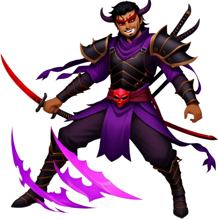 Demon-Horned Warrior emoji