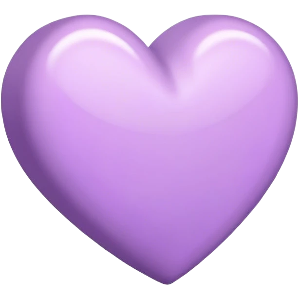 Lilac heart  emoji