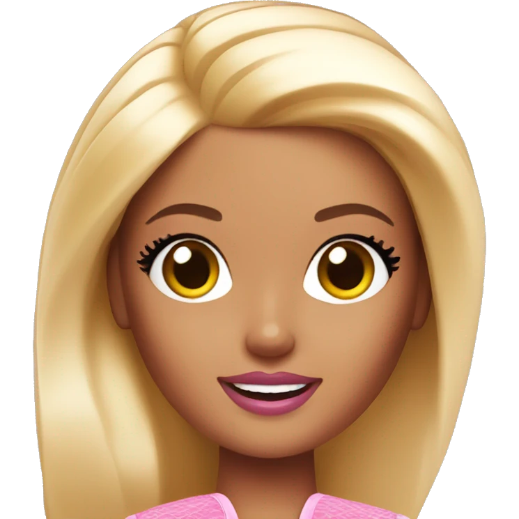 Barbie doing skin care emoji