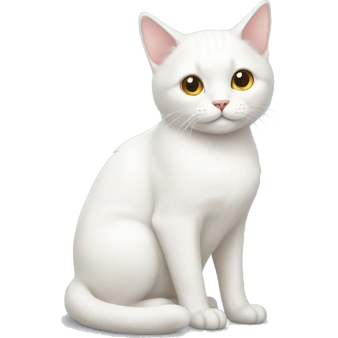 white cat emoji