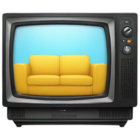 modern flat TV emoji