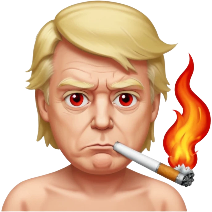 Donald trump smoking meth emoji