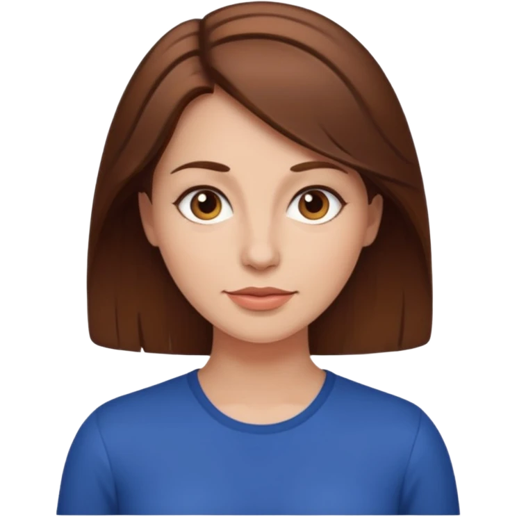 34 year old women with brown hair  emoji