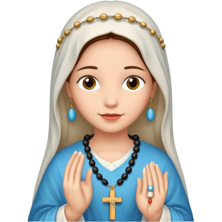 María y rosario católico emoji