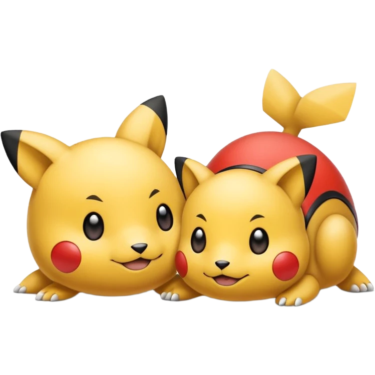 2 friendly pokemans one fell down and the other is helping the other get up  emoji