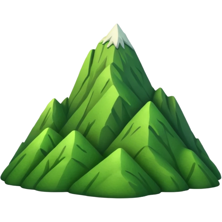 EMOJI DE MONTAÑA VERDE  emoji