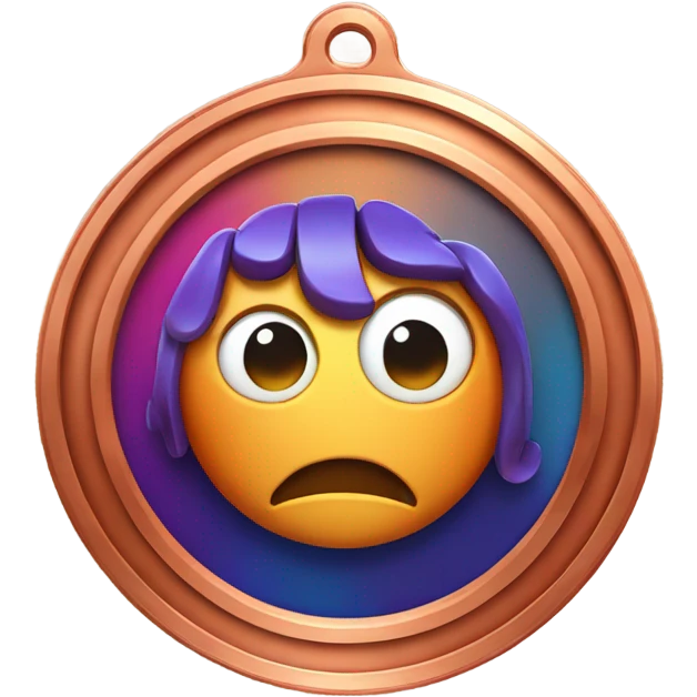 Copper 4th place medal with discord emoji style emoji