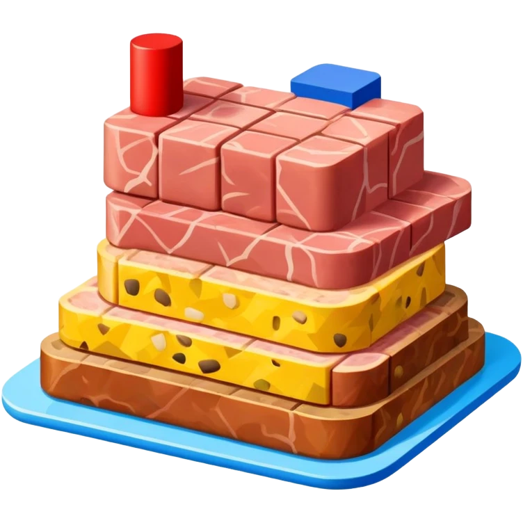  spam meat mondrian style paris landscape  emoji