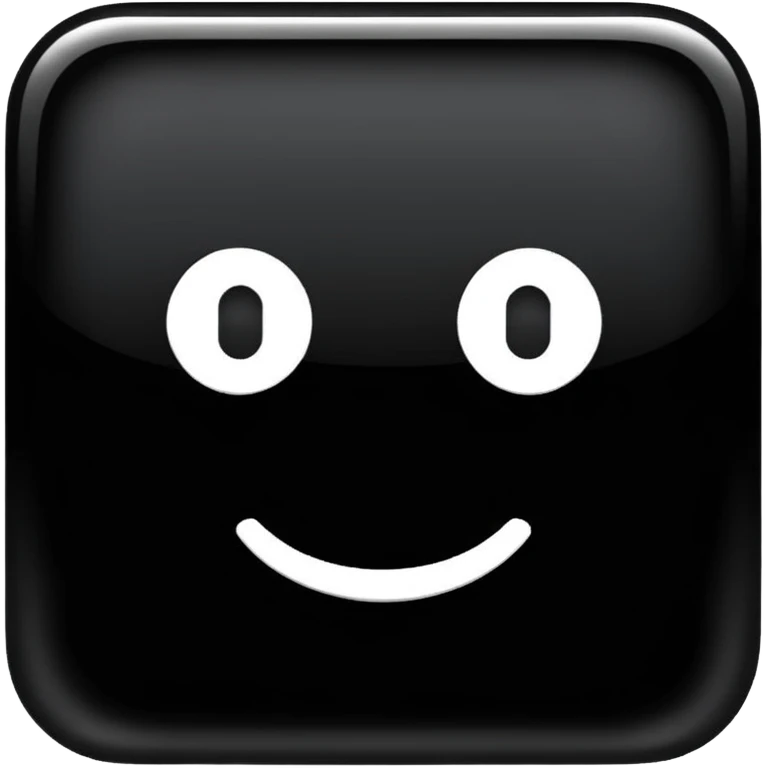 Une noir  emoji