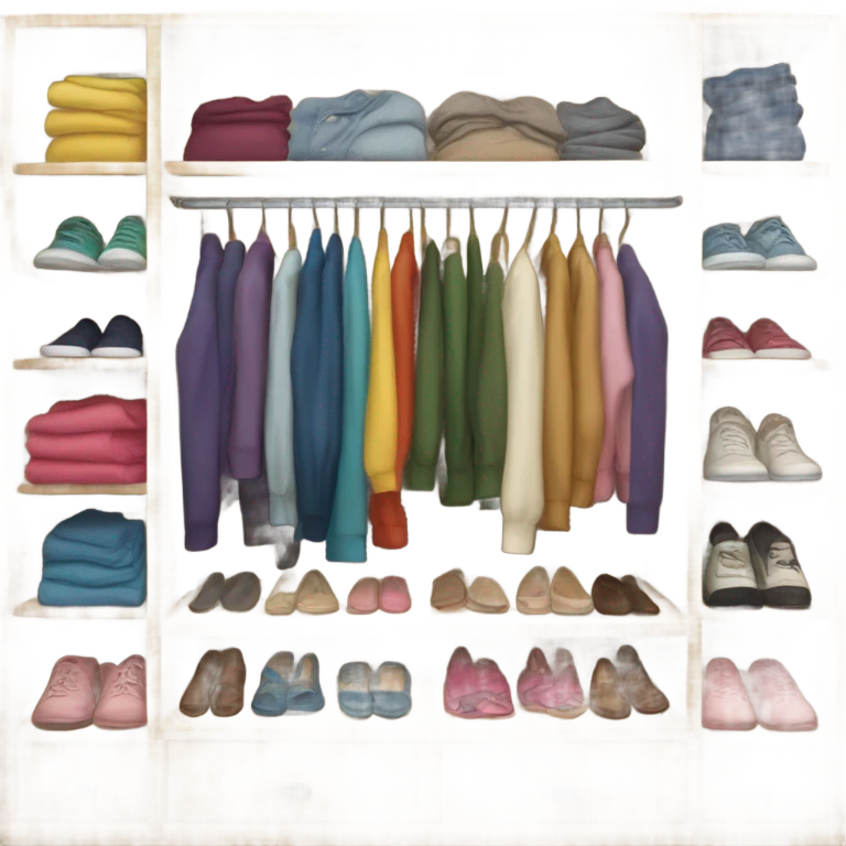 Aesthetic organized closet  emoji