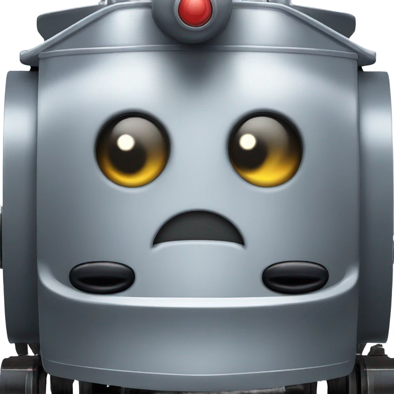 A electric locomotive (With little shiny black Kirby eyes) emoji